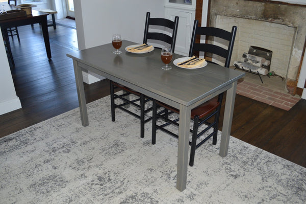 HomeRoots 60" Gray Solid Wood Dining Table - Elegant, Durable Design for Versatile Dining & Home Office Use 548921