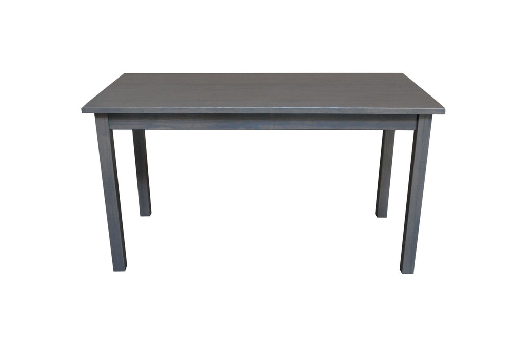 HomeRoots 60" Gray Solid Wood Dining Table - Elegant, Durable Design for Versatile Dining & Home Office Use 548921