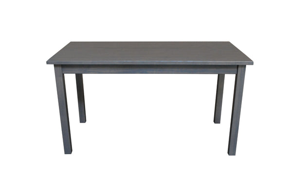 HomeRoots 60" Gray Solid Wood Dining Table - Elegant, Durable Design for Versatile Dining & Home Office Use 548921