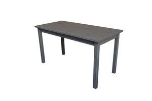 HomeRoots 60" Gray Solid Wood Dining Table - Elegant, Durable Design for Versatile Dining & Home Office Use 548921