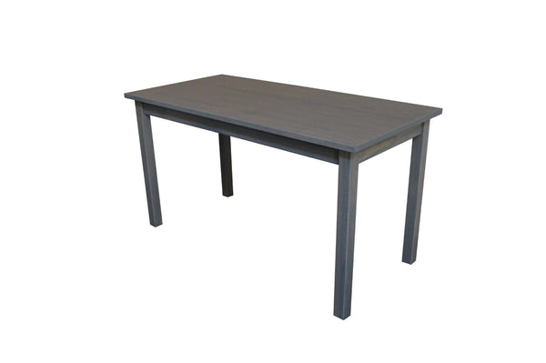 HomeRoots 60" Gray Solid Wood Dining Table - Elegant, Durable Design for Versatile Dining & Home Office Use 548921