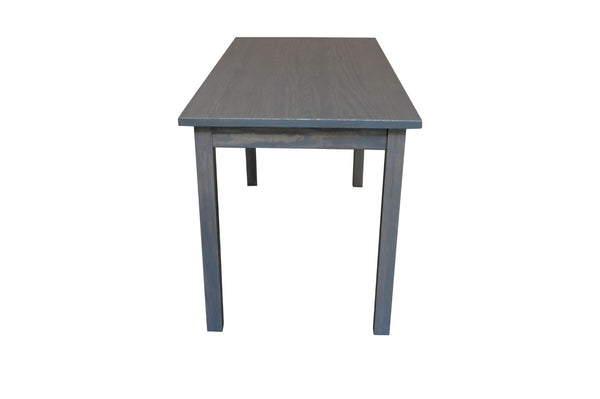 HomeRoots 60" Gray Solid Wood Dining Table - Elegant, Durable Design for Versatile Dining & Home Office Use 548921