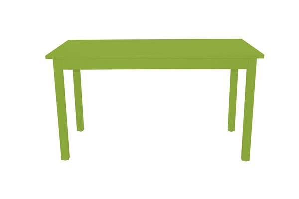 HomeRoots 60" Chartreuse Solid Wood Dining Table - Modern Charm & Comfort for 6 - Premium Pine Craftsmanship 548923