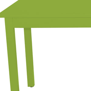 HomeRoots 60" Chartreuse Solid Wood Dining Table - Modern Charm & Comfort for 6 - Premium Pine Craftsmanship 548923