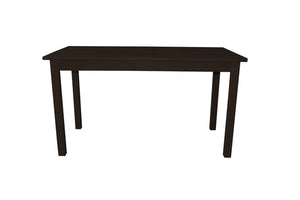 HomeRoots 60" Solid Wood Dining Table - Dark Brown Finish, Handcrafted Pine, Seats 6, Versatile for Any Space 548924