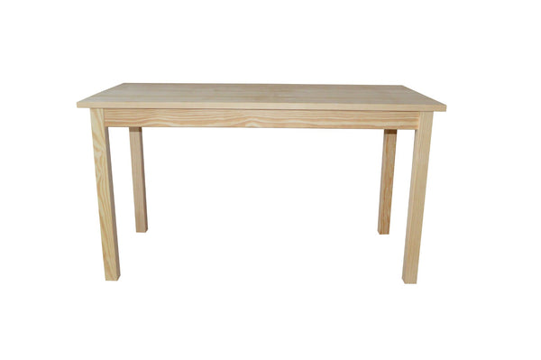 HomeRoots 60" Natural Solid Wood Dining Table – Timeless Design, Seats 6, Perfect for Everyday Use & Gatherings 548926