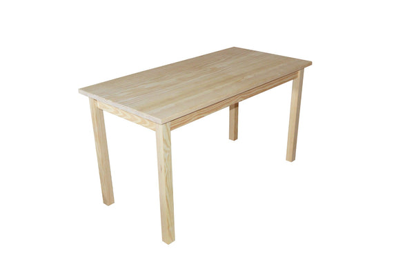 HomeRoots 60" Natural Solid Wood Dining Table – Timeless Design, Seats 6, Perfect for Everyday Use & Gatherings 548926