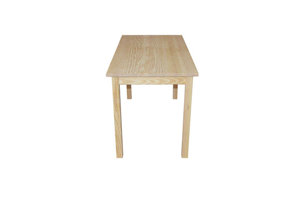 HomeRoots 60" Natural Solid Wood Dining Table – Timeless Design, Seats 6, Perfect for Everyday Use & Gatherings 548926