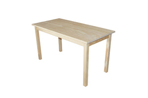 HomeRoots 60" Natural Solid Wood Dining Table – Timeless Design, Seats 6, Perfect for Everyday Use & Gatherings 548926