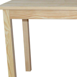 HomeRoots 60" Natural Solid Wood Dining Table – Timeless Design, Seats 6, Perfect for Everyday Use & Gatherings 548926