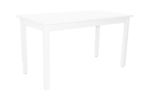 HomeRoots 60" White Solid Wood Dining Table - Timeless Design for 6, Perfect for Dining, Entertaining & Work! 548927