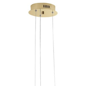 HomeRoots Gold Contemporary LED Chandelier - Smart Dimmable Lighting for Stylish Spaces, Energy Efficient Design 548956