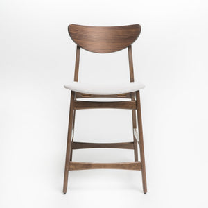 English Elm Christopher Knight Home® - Counter Height Chair - Elegant Light Beige Upholstered Seat With Sturdy Wood Frame For Style & Comfort 58914.00WNT