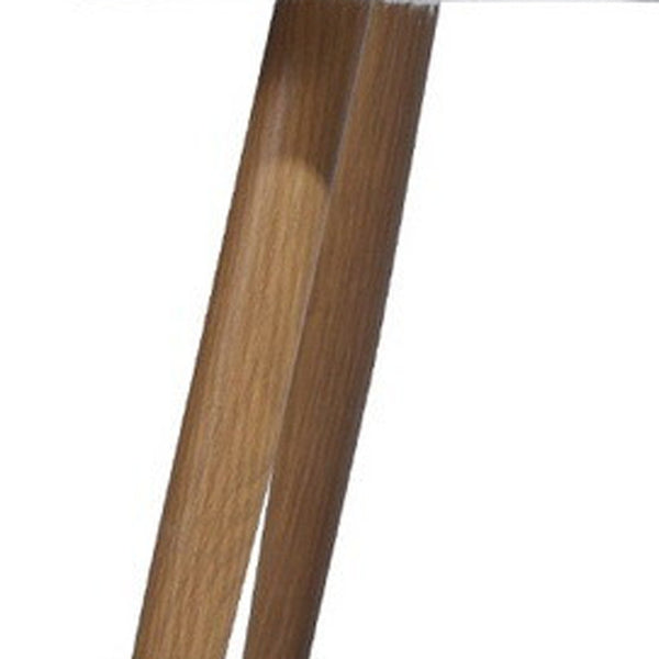 Homeroots 23" White And Brown Faux Fur Arm Chair   549021