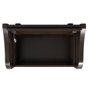 English Elm Connaught Compact Entryway Storage Bench - Timeless Solid Wood Design With Hidden Compartment B136P203425