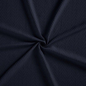 Homeroots California King Navy Blue Cotton Woven Chevron Blanket - Cozy, Stylish, Year-round Comfort & Sleep Aid  Cotton 549225