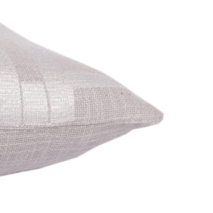 Homeroots 24" Ivory Cotton Blend Throw Pillow With Embroidery Ivory  549417