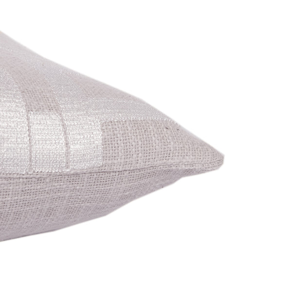 Homeroots 24" Ivory Cotton Blend Throw Pillow With Embroidery Ivory  549417