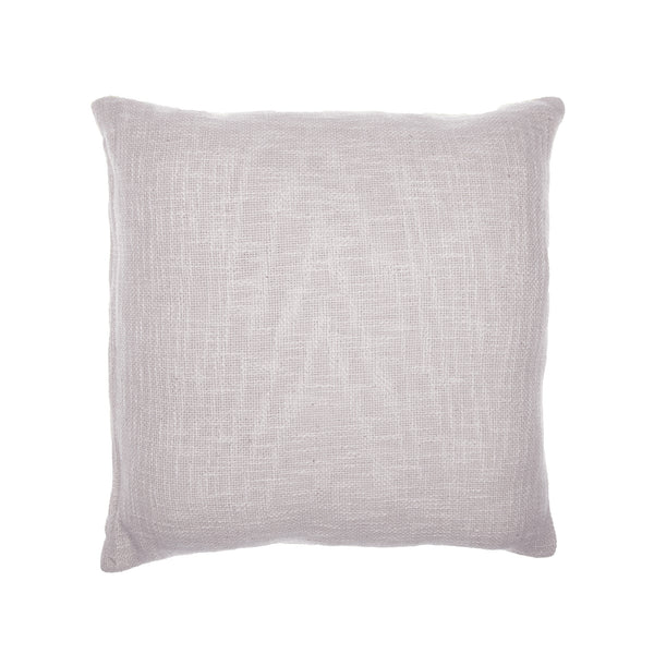 Homeroots 24" Ivory Cotton Blend Throw Pillow With Embroidery Ivory  549417