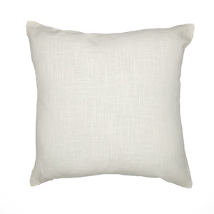 Homeroots 24" Taupe And Ivory Geometric Cotton Blend Throw Pillow With Embroidery Ivory,Taupe  549425