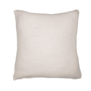 Homeroots 24" Ivory Geometric Cotton Blend Throw Pillow With Embroidery Ivory,Multi  549431
