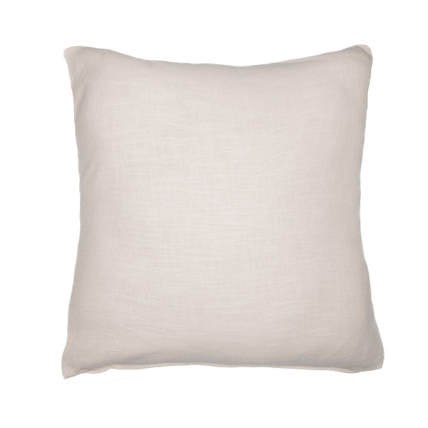 Homeroots 24" Ivory Geometric Cotton Blend Throw Pillow With Embroidery Ivory,Multi  549431