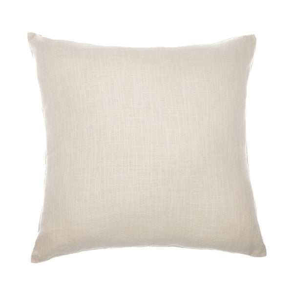 Homeroots 24" Ivory Check Cotton Blend Throw Pillow With Embroidery Ivory,Lilac  549441