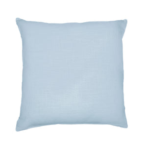 Homeroots 24" Blue Check Cotton Blend Throw Pillow With Embroidery Blue  549443
