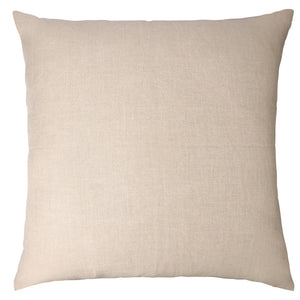 Homeroots 24" Beige And White Geometric Silk Throw Pillow With Embroidery   549444
