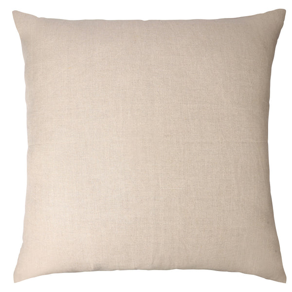 Homeroots 24" Beige And White Geometric Silk Throw Pillow With Embroidery   549444