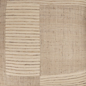 Homeroots 24" Brown And Beige Geometric Silk Throw Pillow With Embroidery   549446