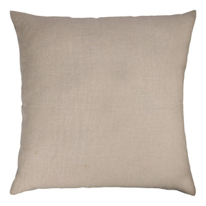 Homeroots 24" Brown And Beige Geometric Silk Throw Pillow With Embroidery   549446