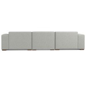 English Elm Rex 3-Seater Sofa & Ottoman Set - Eco-Friendly, Handcrafted Comfort In Pale Gray Performance Fabric B136P199263-GIGA