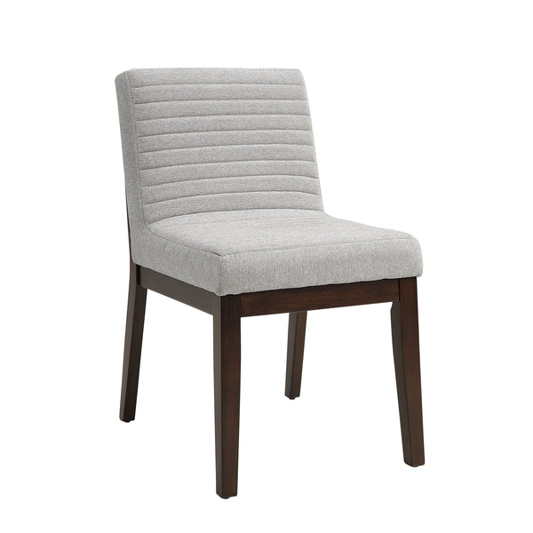 English Elm Edwyn Gray Linen Side Chair Set of 2 — Plush Padded Seats, Solid Rubberwood Frame, Stylish Dining Accent B2726P246614