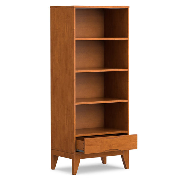 English Elm Harper - Mid-Century Modern Bookcase With Adjustable Shelves & Drawer For Stylish Storage Solutions B136P158716