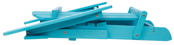 English Elm Embossed Hemlock Adirondack Folding Chair Solid Wood Grain Patio Seat for Outdoor Decks Turquoise Blue W1390P462258