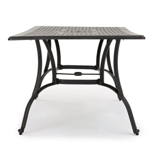 English Elm Christopher Knight Home® - Outdoor Cast Aluminum Rectangular Dining Table - Elegant Bronze Finish For Timeless Outdoor Dining N768P348383B