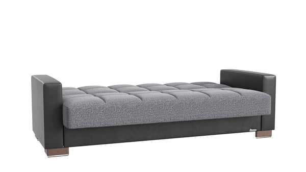 English Elm PrimeNest NimbusFlow Upholstered Convertible Sofabed with Storage, Chenille Comfort, Click-Click Ease Grey+Black B030P286521