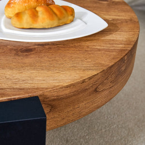 English Elm The Two Tier Detachable Mdf Coffee Table for Flexible Modern Living Room Style W1151P184838