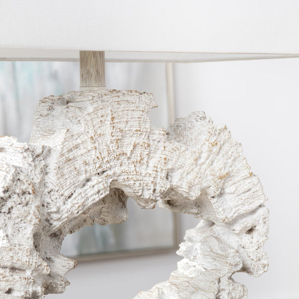 Crestview Collection Coastal Rowan Table Lamp - Driftwood-inspired Portable Lighting With Rustic Elegance & Charm   Cvavp1933b