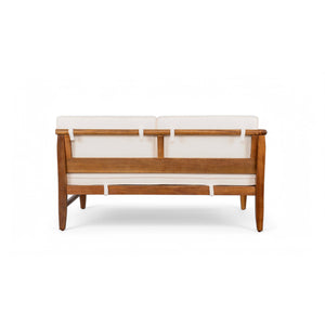 English Elm Christopher Knight Home® - ASTON Acacia Wood 4-Piece Outdoor Sofa Set with Removable Beige Cushions, Slatted Design, Durable N773OS00014B