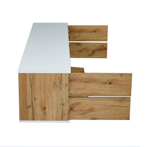 English Elm Modern Tv Stand For Up To 80" Tvs - Sleek Media Console With Multi-Functional Storage & Cable Management WF313575AAP