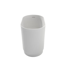 English Elm 39 Inch Eco Stone Resin Freestanding Soaking Tub Matte Finish Spa Bath T3785P353970