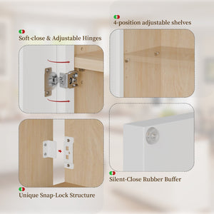 English Elm 30" Shaker Sink Base Cabinet Solid Wood Rta White Kitchen Bathroom Vanity T2950P477821