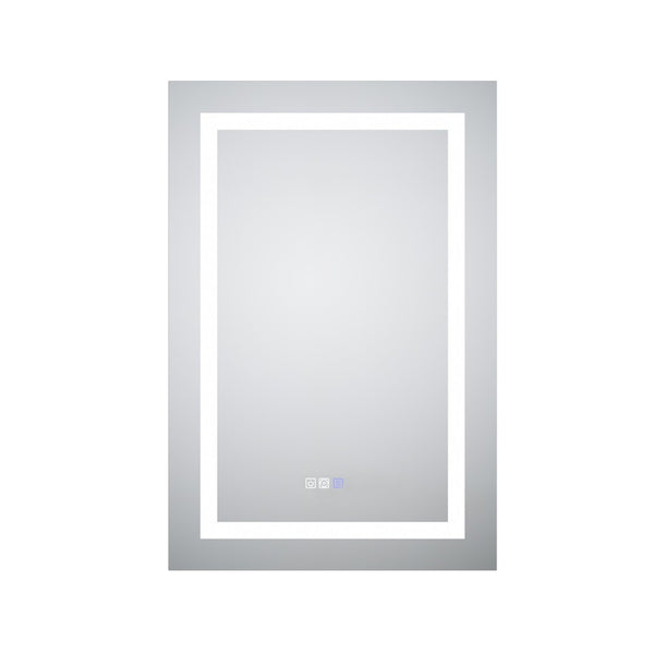 English Elm Smart Led Medicine Cabinet with Anti-fog Mirror Gfci Outlet Dimming Bathroom Storage W637P382875