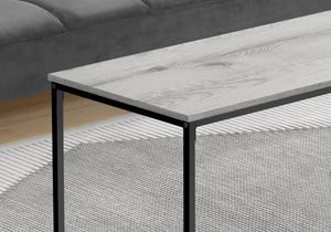 English Elm Coffee Table - Modern Grey Laminate Top With Sturdy Black Metal Base, Perfect For Small Spaces! B2710P219435