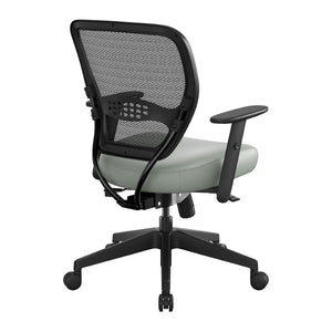 OSP Home Furnishings Air Grid Ergonomic Mesh Office Chair with Lumbar Support and Greenguard Certified Airflow Castillo Breezy 5500SL-K003