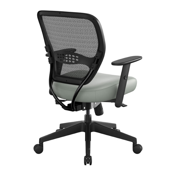 OSP Home Furnishings Air Grid Ergonomic Mesh Office Chair with Lumbar Support and Greenguard Certified Airflow Castillo Breezy 5500SL-K003