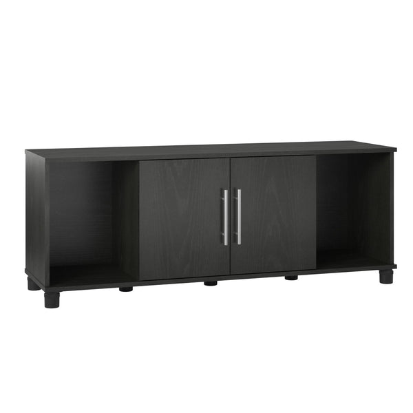 English Elm Shoe Storage Bench with Four Open Compartments for Entryway Mudroom Organization B2733P444490