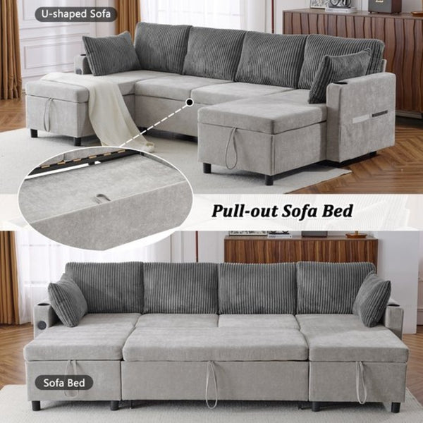 English Elm Swivel Barrel Accent Chair Chenille Tufted Round Club Seat for Living Room Lounge Grey N719S002230E
